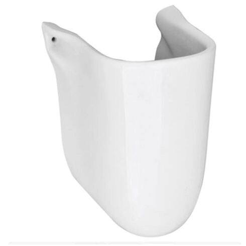 Semicolonna Karla Rak Ceramics 29x25,5 cm in ceramica Bianco Alpino