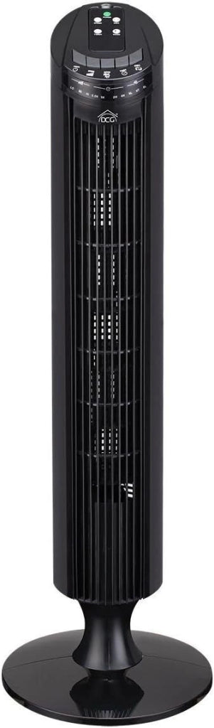 DCG VE9295 Ventilatore a Torre 85cm con Telecomando senza Pale