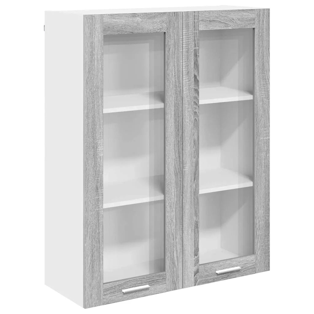 Armadio pensile con porta Grigio Sonoma 80 x 31 x 100 cm 884399
