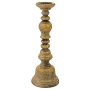 Candeliere in resina dorata 16,5x16,5x46,5h