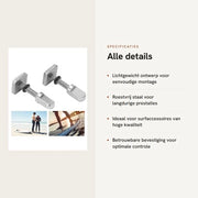 Accessori per Surf - Fin 316 Inossidabile Acciaio Inox - 2 Pezzi - Longboard - Paddleboard - Accessori per Surf - Materiale Duraturo