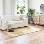 Tappeto in finta TAFALLA Crema 140 x 200 cm Poliestere 42021505