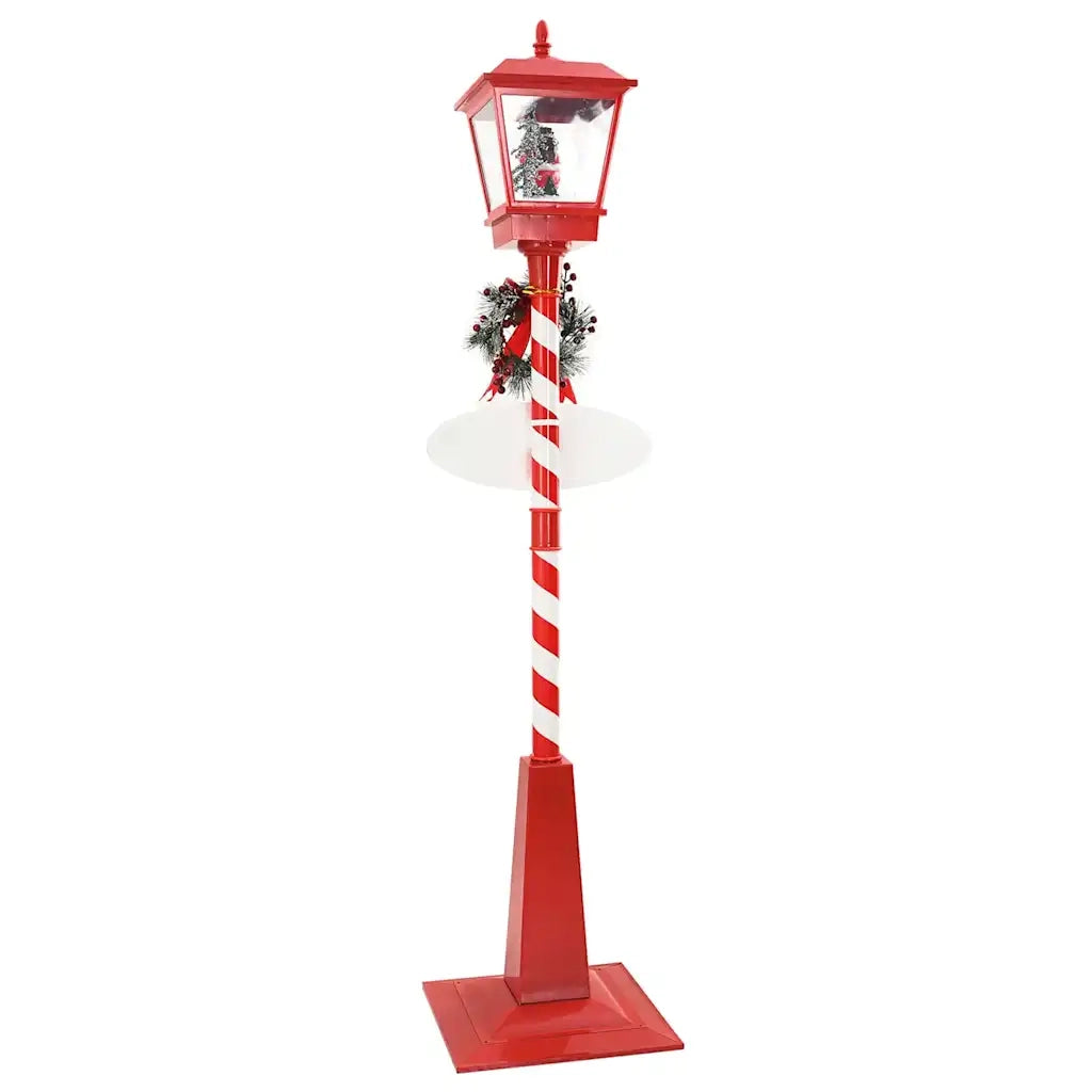 Lampada Stradale di Natale con Lanterna Rosso 40,5x40,5x180cm 42017508