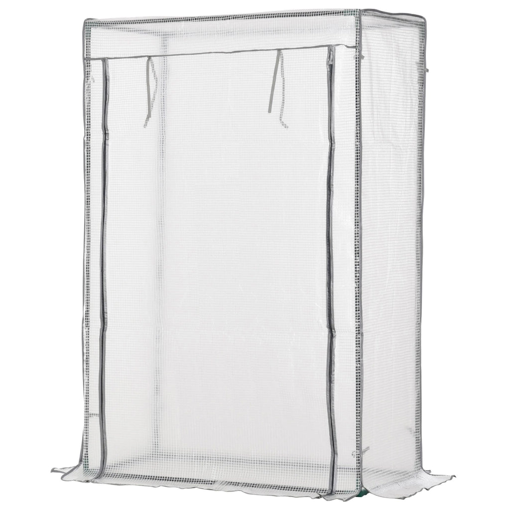 Serra da giardino e balcone ¨C zephmum ¨C bianco 100x50x150 cm