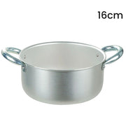 Trade Shop - Casseruola Pentola In Alluminio Con 2 Maniglie Metallo ø16-18 Cm Utensile Per Cucina -    -diametro 16cm   -