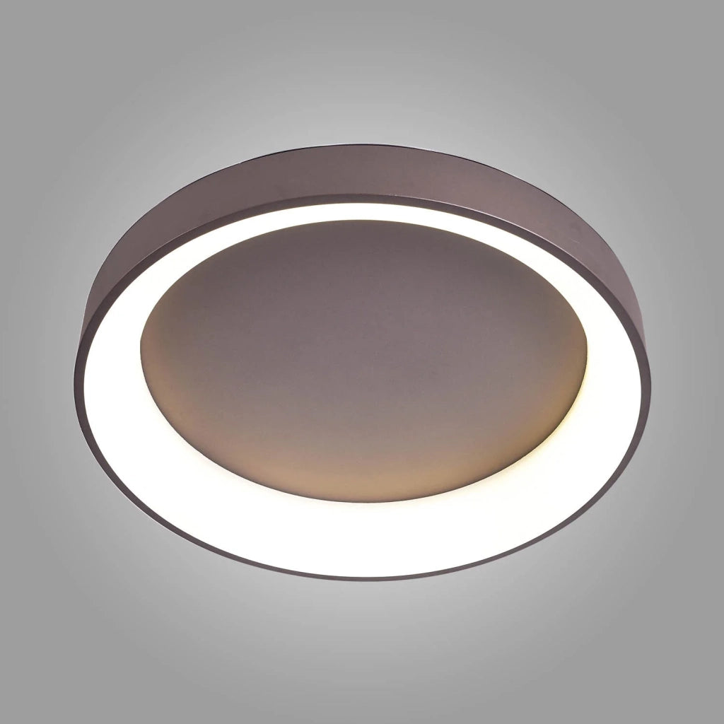 LÚZETE - FELICIANO 96W LAMPADA A SOFFITTO A LED DIMMERABILE MARRONE