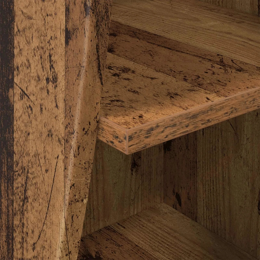 Mobile angolare 32x32x102cm Legno ingegnerizzato Legno vecchio 889863