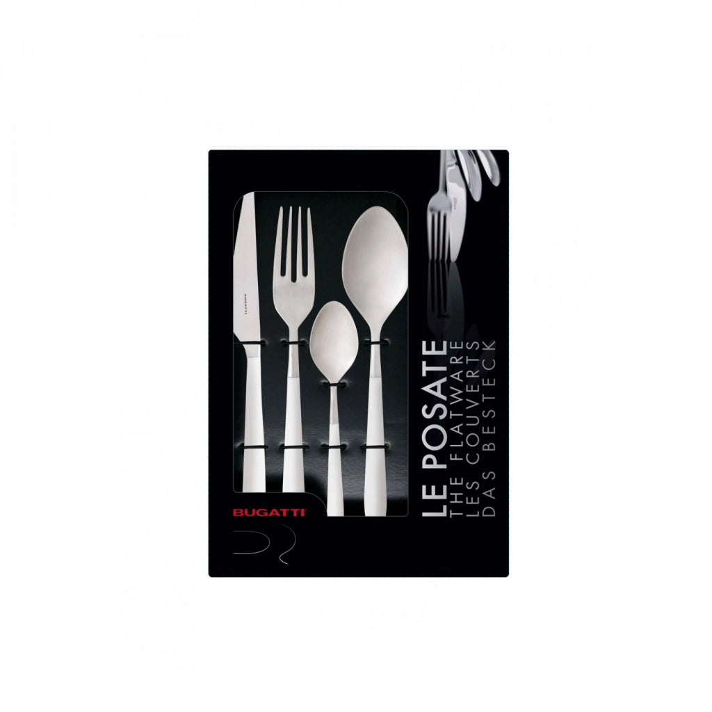 ARES, Posate Set 24 pz, Scatola con Finestra, Casa Bugatti