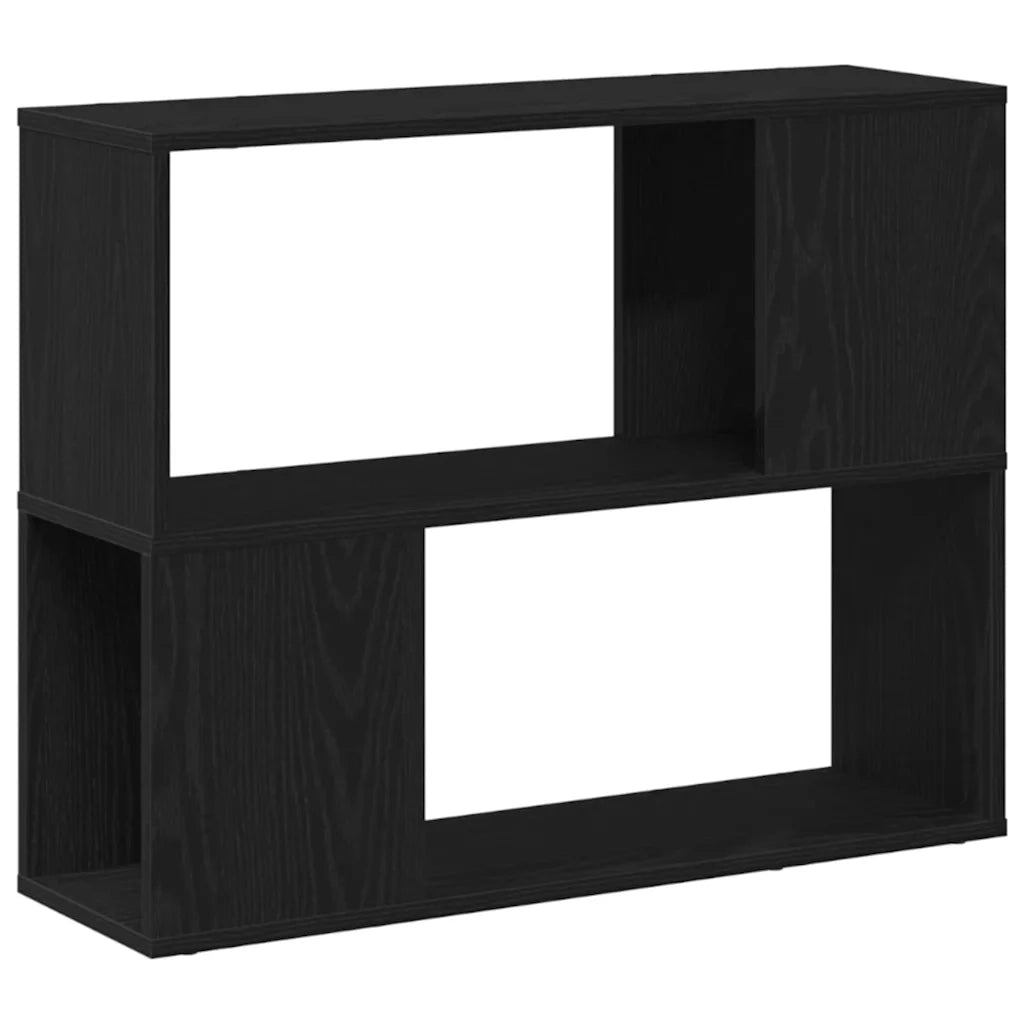 Set mobile TV Rovere Nero 80 x 24 x 63 cm Legno multistrato 862695
