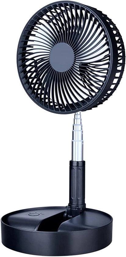 Ventilatore portatile mini - USB - 4 velocità - altezza regolabile - per ufficio casa campeggio