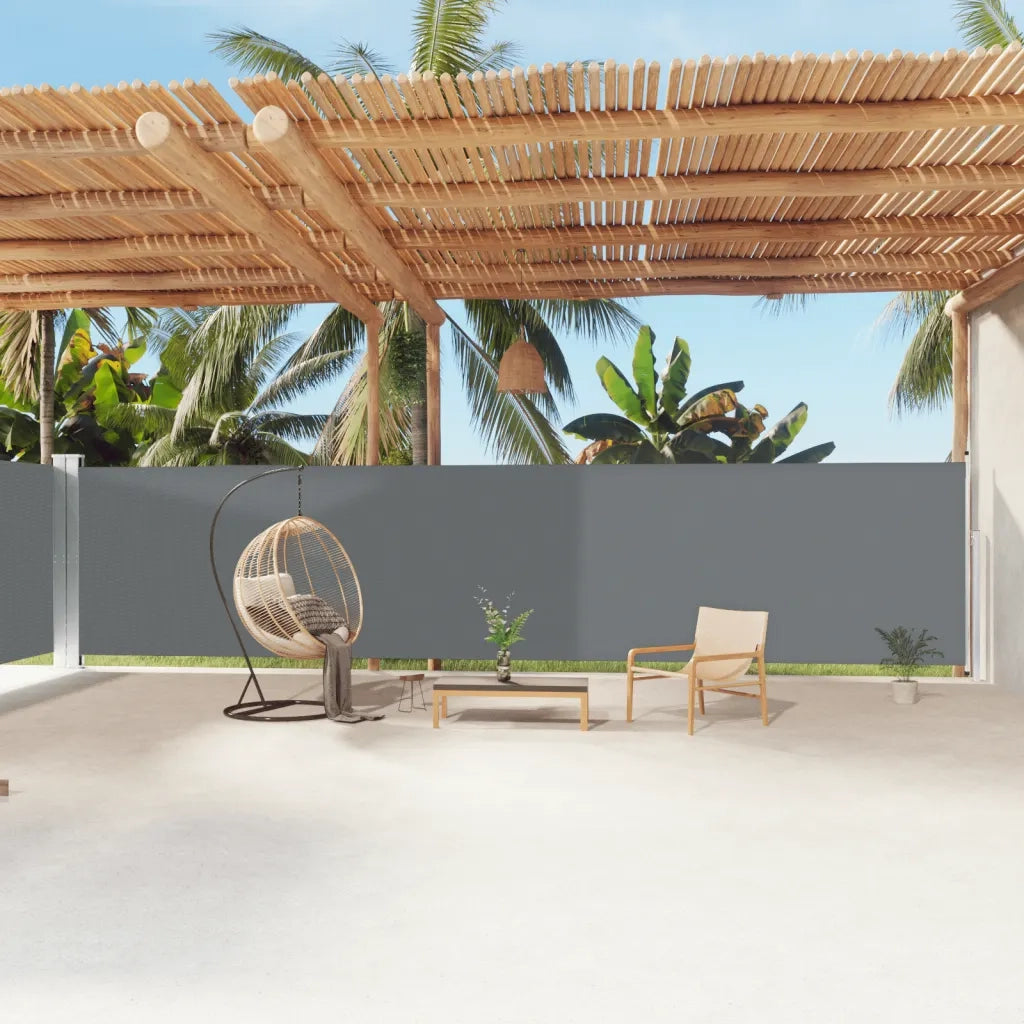 Tenda da Sole Laterale Retrattile-Tenda parasole per balcone Antracite 180x1200 cm 466103