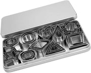 Forme per biscotti 30 pezzi - Acciaio inossidabile - Diverse forme - Steroide/Rondi/Quadri - Duraturo - Utile per la cottura - Forme per ciotole