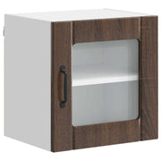 Pensile da cucina | Mobile in vetro da parete LUCCA Rovere Marrone 40 x 31 x 40 cm