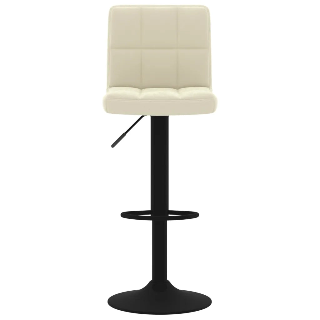 Sgabelli da Bar 2 pz Crema in Velluto cod mxl 61834