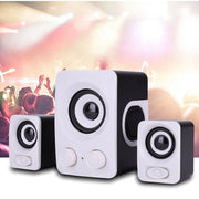 Trade Shop - Casse Acustiche Pc 2.1 Speaker Audio Musica Mp3 Tv Aux Desktop Notebook Ft-q7 -