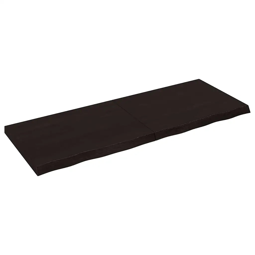 Ripiano Marrone Scuro 160x60x(2-6) cm Massello Rovere Trattatocod mxl 94412