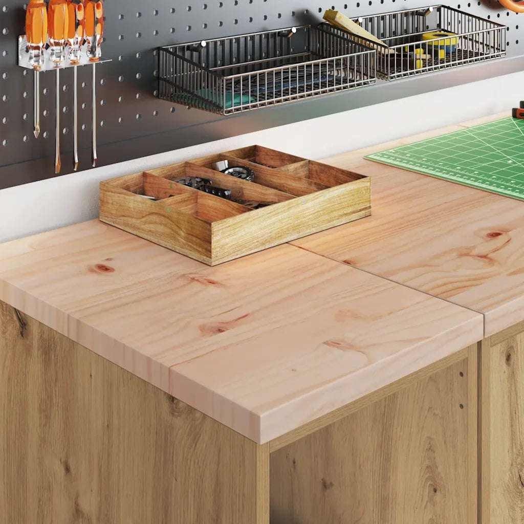 Armadietto per Garage in Rovere Artigianale 30x51x85 cm 860534