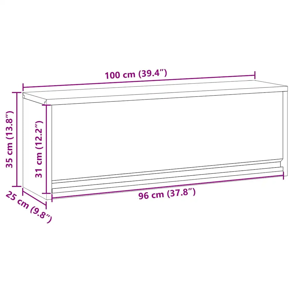 Mobile per attrezzi Nero e Grigio 100 x 25 x 35 cm CFW8400801