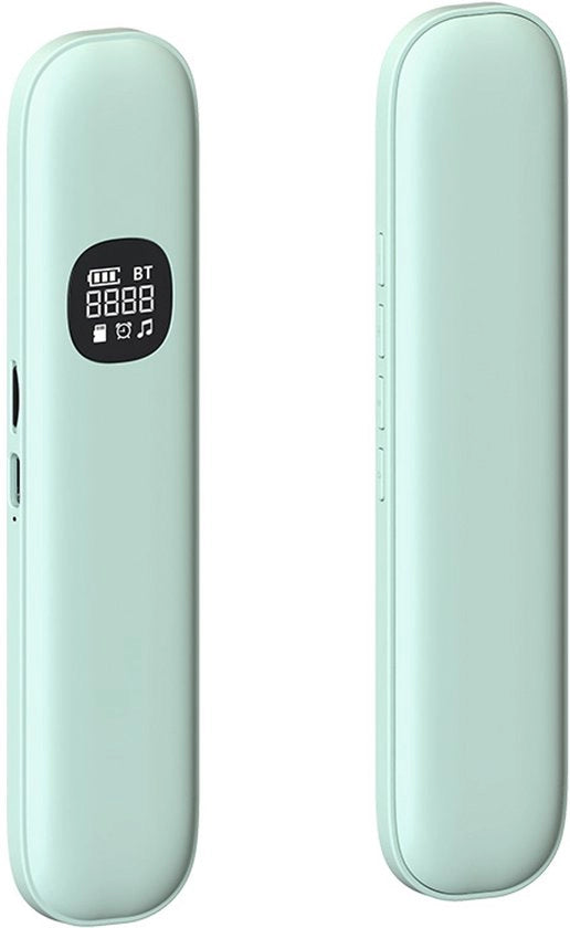 Lettore Bluetooth per sottocuscia per dormire - lettore di cuscia con guida a botte, rumore bianco integrato, sleep speaker portatile silenzioso da 400 mAh, timer automatico, compatibile con scheda di memoria (verde).