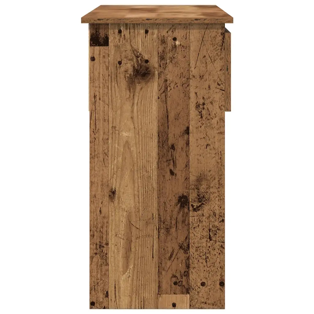 Tavolo Consolle con Cassetti Legno Antico 85,5x38,5x74,5 cm 861398