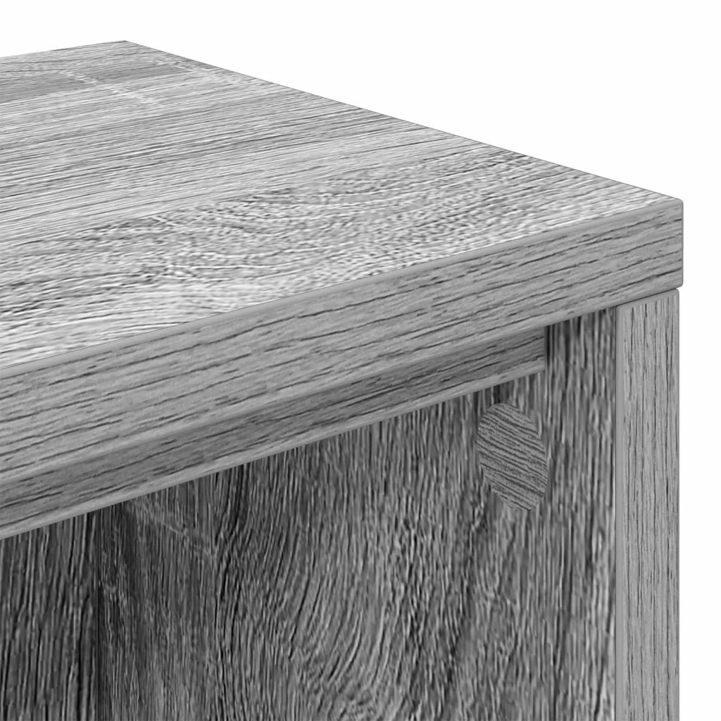 Scrivania studio Sonoma grigio 130 x 36 x 19,5 cm 8006705