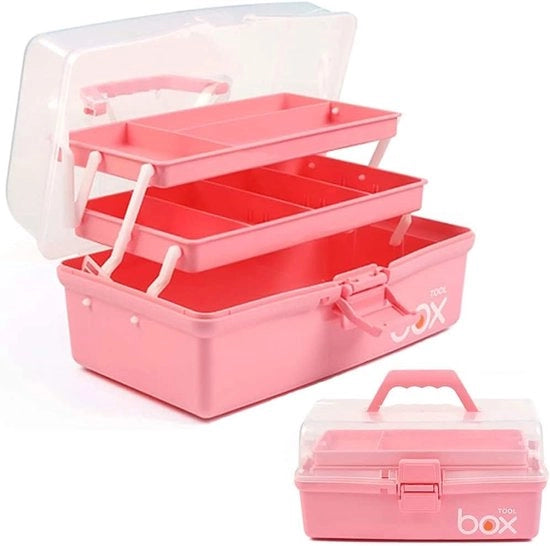 Organizzatore Tridimensionale Multifunzionale per Attrezzi e Hobby - 1 pezzo - Rosa - 30,5 cm