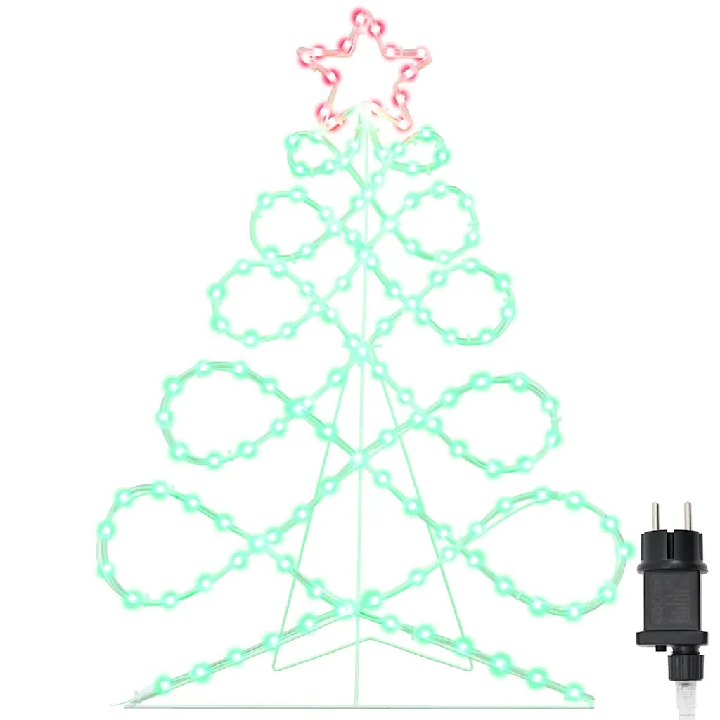 Luci a forma di albero di Natale Multicolore 78 x 58 cm PVC 42018958