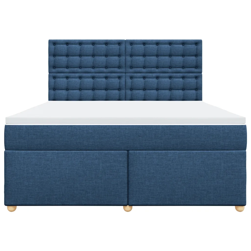Giroletto a Molle con Materasso Blu 180x200 cm in Tessuto 3293679