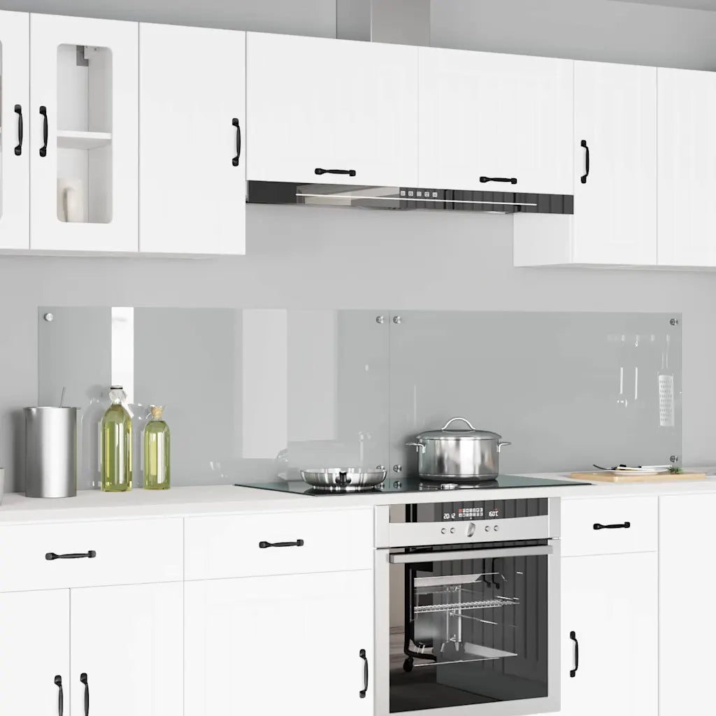 Schienale da cucina 2 pcs Trasparente 110 x 50 cm 3415489