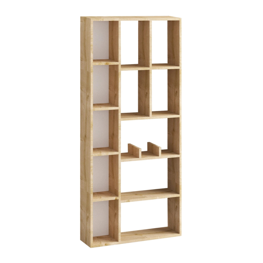 Libreria in legno "Demios" - 75 x 18 x 170 cm - Rovere Zaffiro
