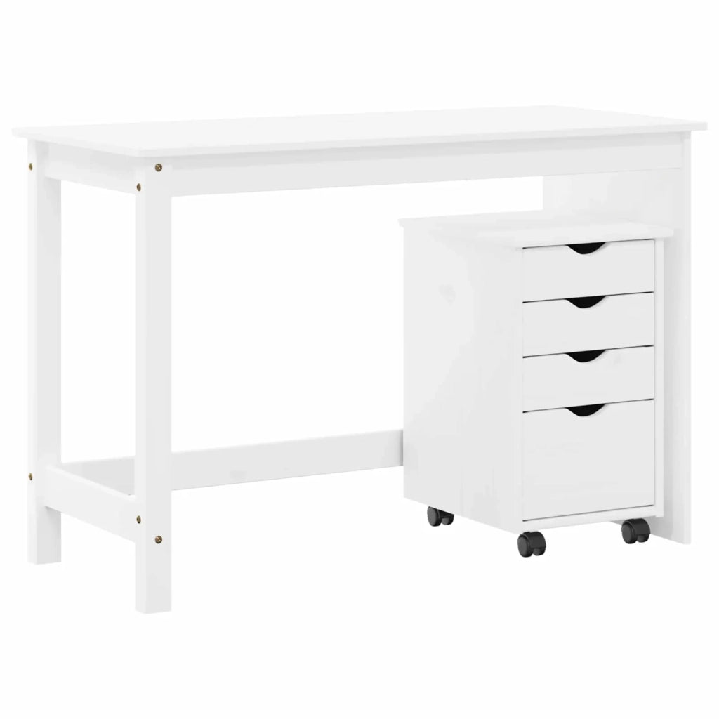 Set di Scrivania e Armadietto 2 pz Bianco 3438766