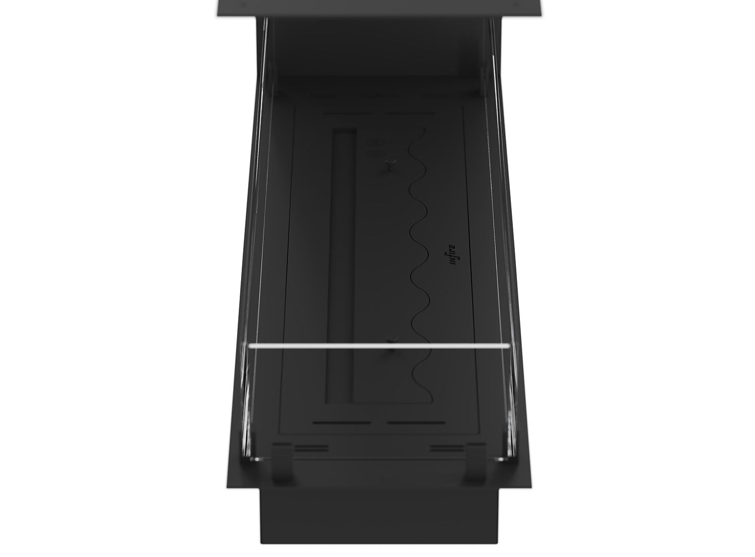 Camino a Bioetanolo da Incasso 100x30x60 cm Infire U1000 Slim Nero