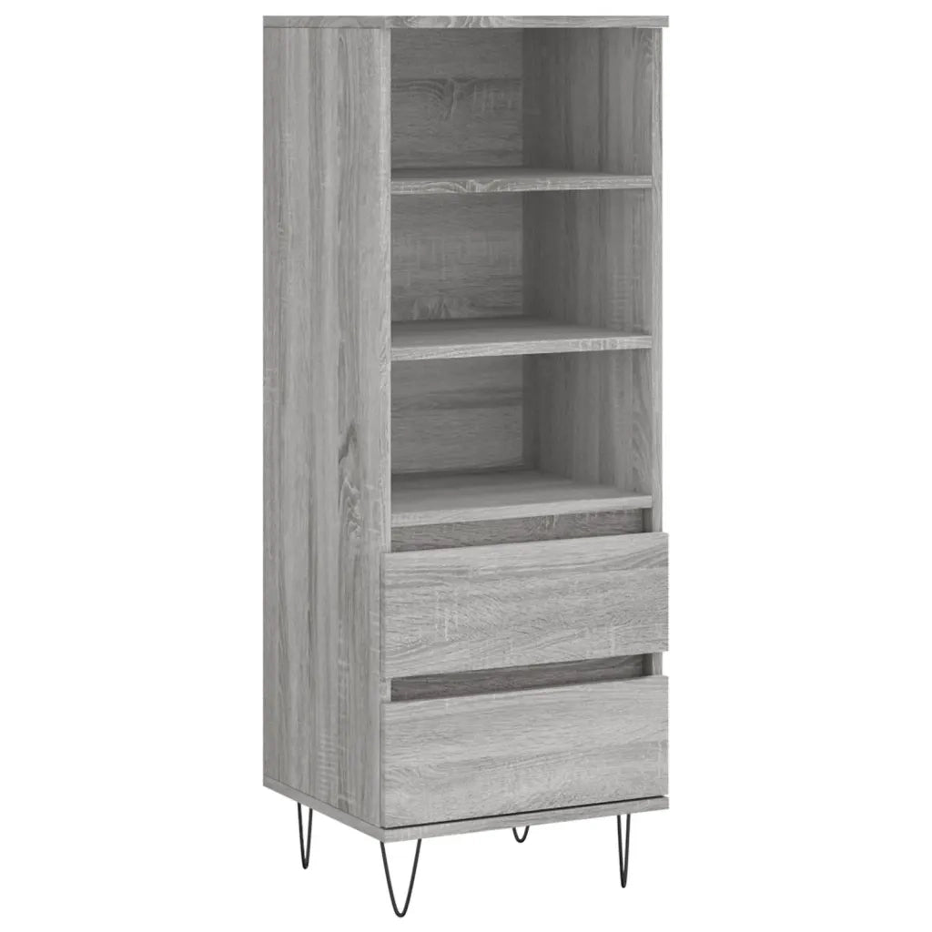 Credenza | Madia | Buffet da pranzo | Armadio da pranzo Grigio Sonoma 40x36x110 cm in Legno Multistrato
