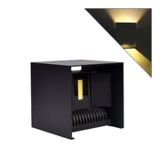 APPLIQUE LED MODERNO A FORMA DI CUBO 20W CON DOPPIA EMISSIONE LUMINOSA - PER INTERNI ED ESTERNI IDEALE PER PARETI DI CASE UFFICI HOTEL E NEGOZI