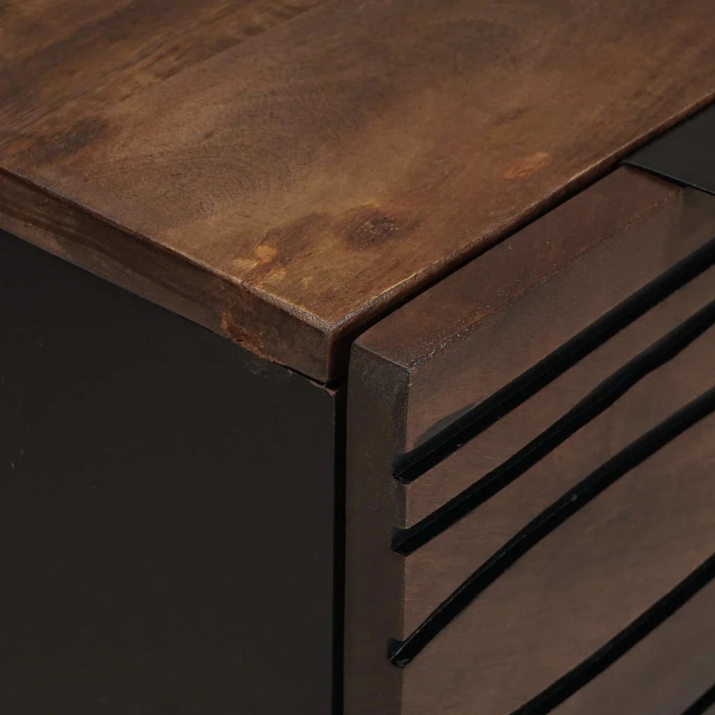 Credenza | Madia | Buffet da pranzo | Armadio da pranzo Marrone 60 x 33.5 x 75 cm Legno massello di mango