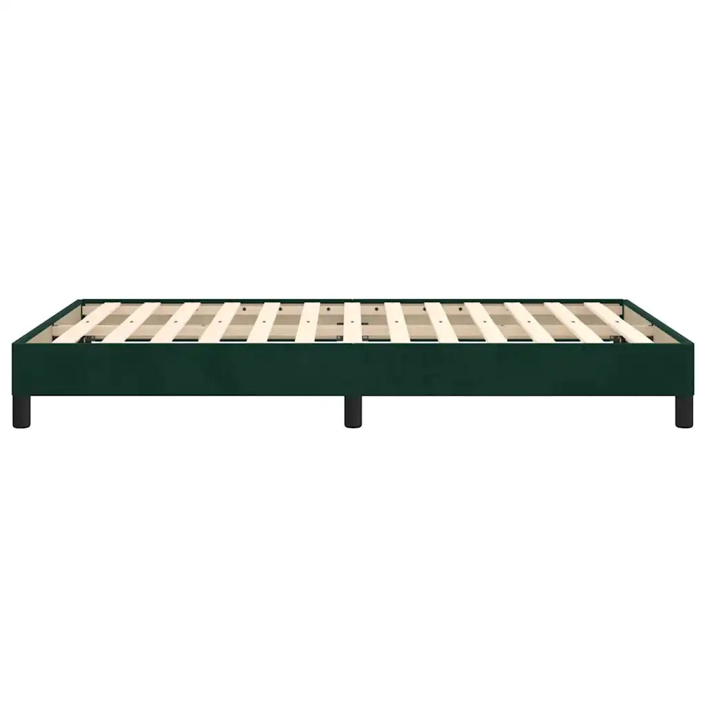 Giroletto senza Materasso Verde Scuro 120x190 cm Velluto