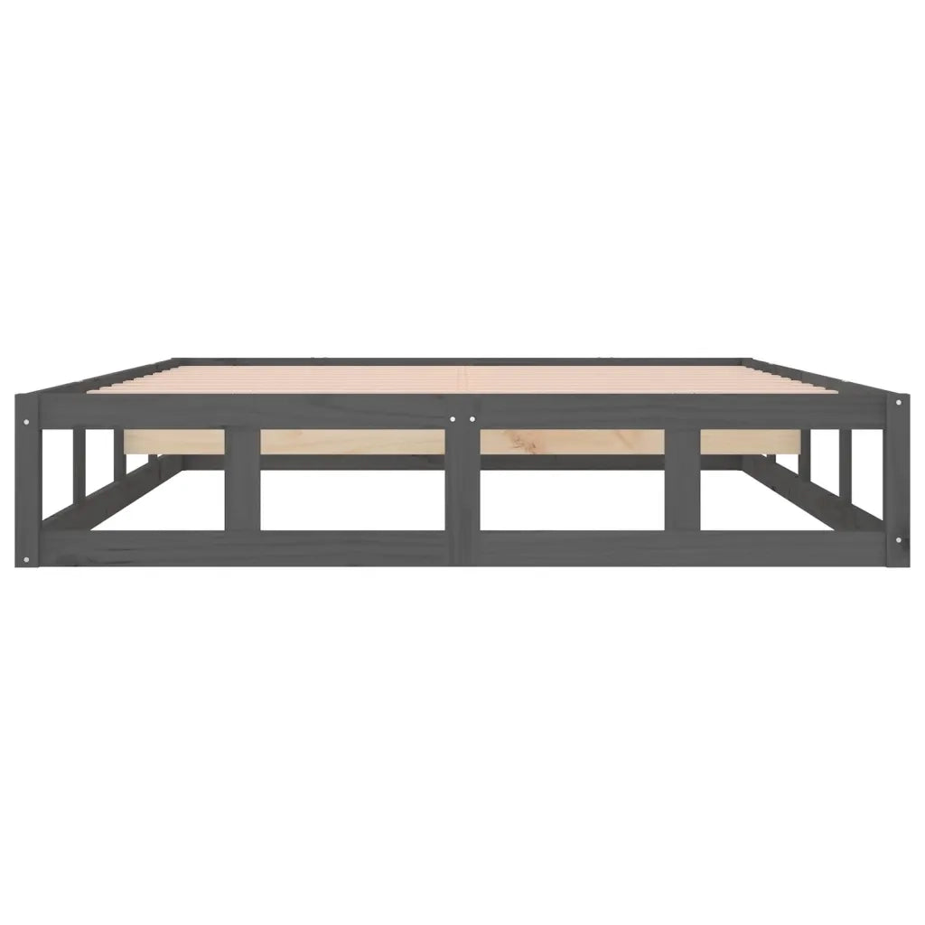 Giroletto Grigio 150x200 cm King in Legno Massello 820803