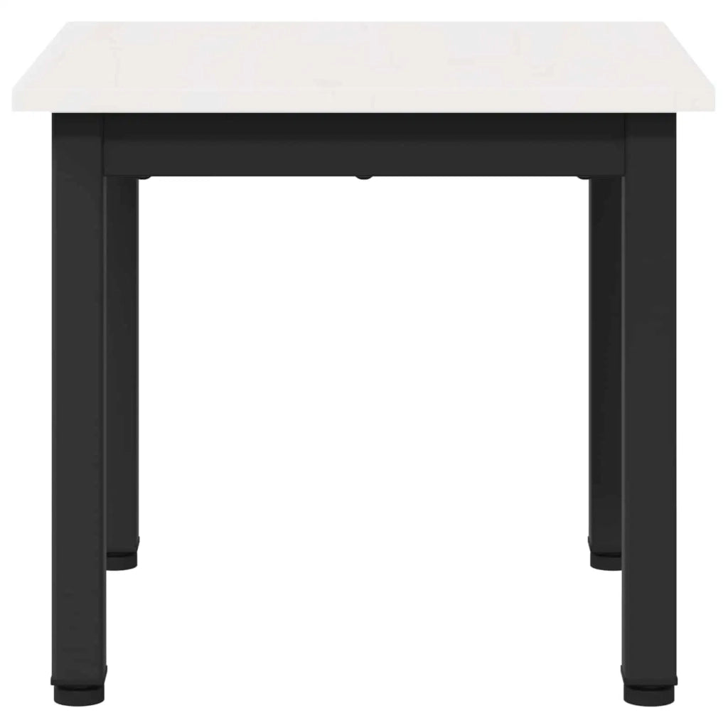 Tavolino da salotto Bianco 40 x 40 x 36 cm Pino massello 892754