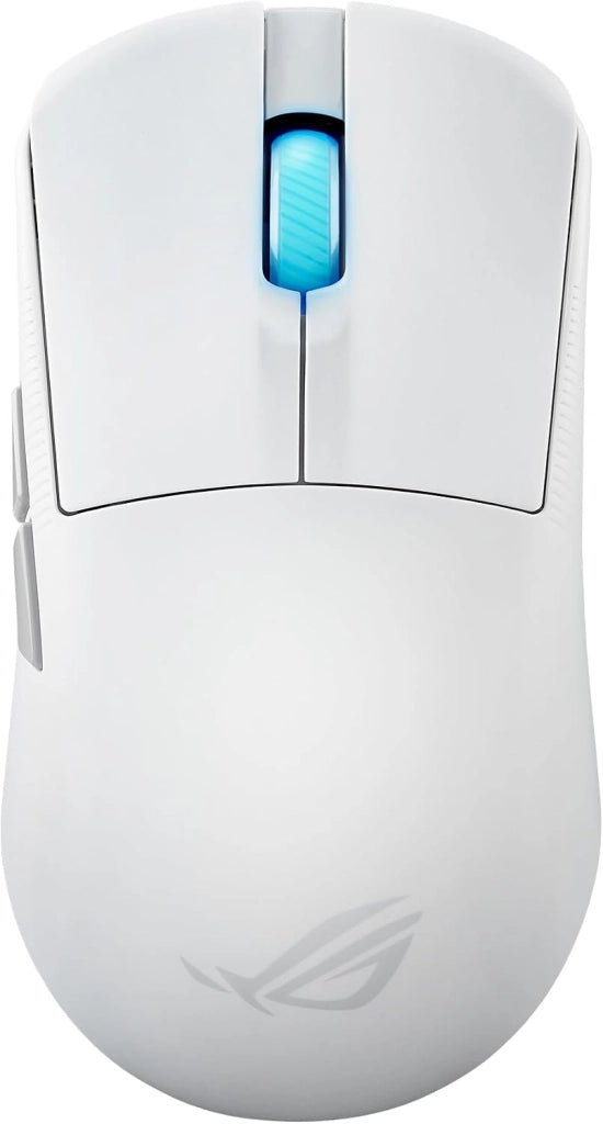 ROG Harpe Ace Aim Lab Edition Mouse Gaming, Super Leggero, 36000 dpi, Wireless 2.4 GHz, Bluetooth, Bassa Latenza, USB, Batteria a Lunga Durata, Illuminazione RGB Aura Sync, Bianco
