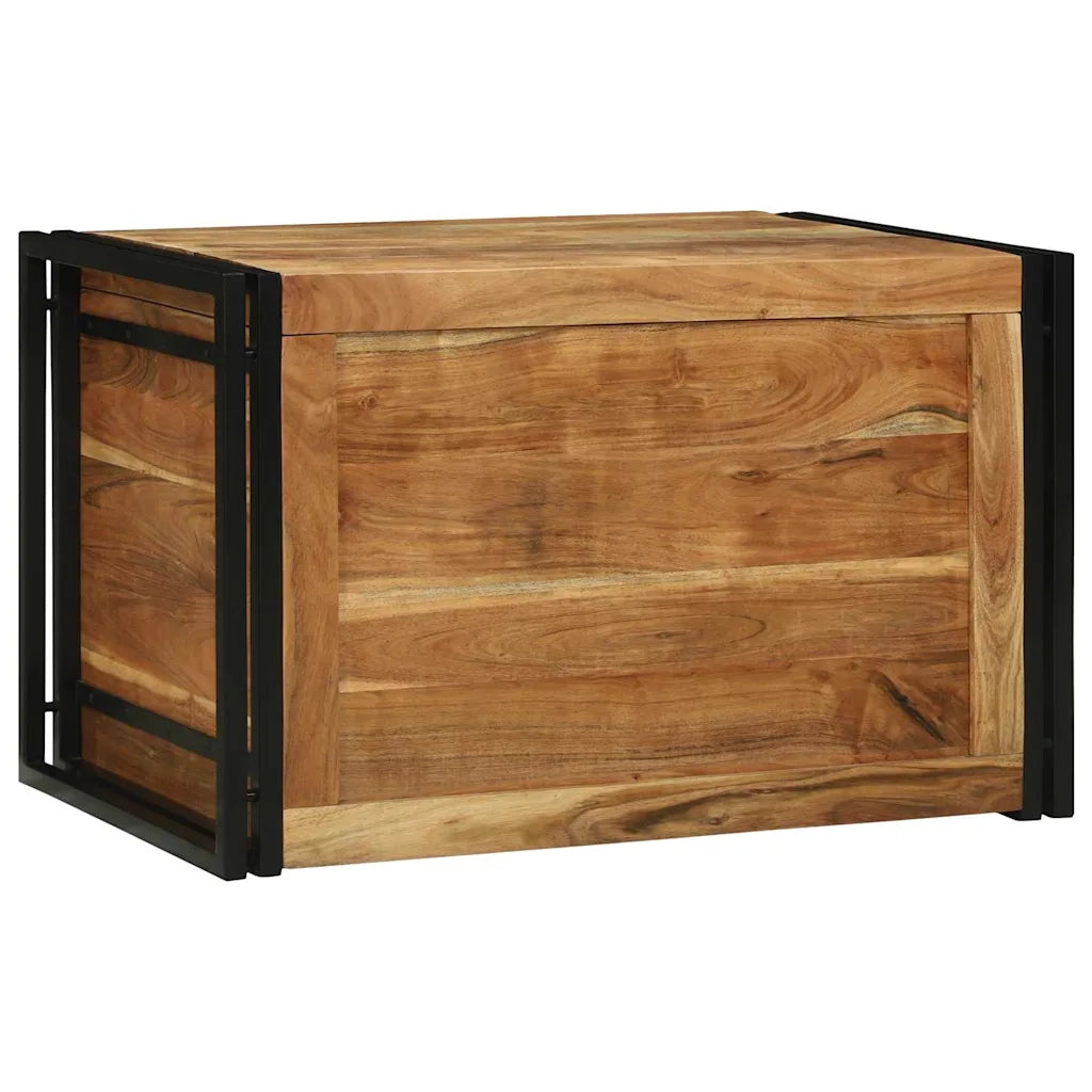 Scatola di Stoccaggio 80 x 50 x 50 cm Legno di acacia 4016747