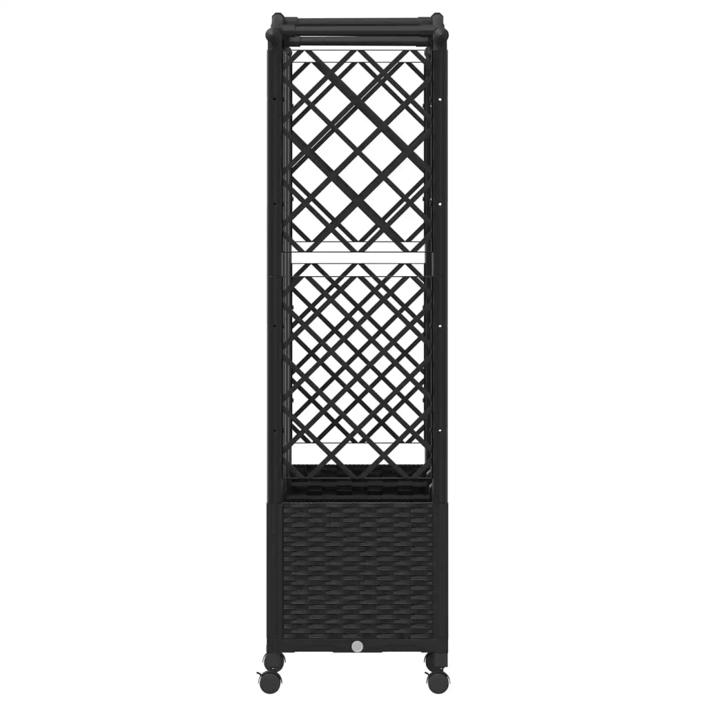 Letto Rialzato con Griglia e Tetto Nero 163 x 40 x 144 cm PP 3423109