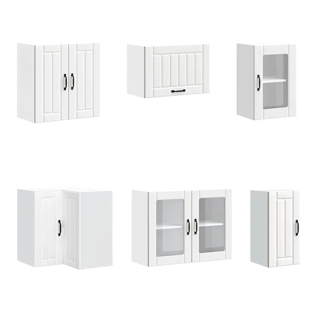 Set Mobili da Cucina 11 pz Lucca Bianchi Legno Multistrato
