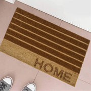 Tappeto Zerbino Rettangolare Home In Fibra Di Cocco 60 x 40 cm Beige e Marrone