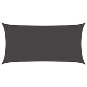 Telo Ombra-Vela Ombreggiante-Parasole a Vela Antracite 2 x 6 m HDPE