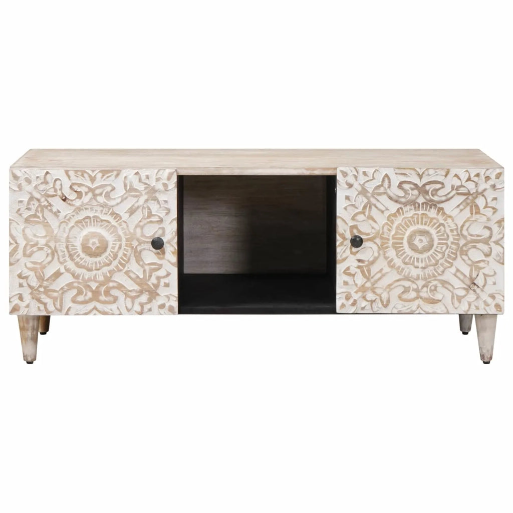 Tavolino da salotto Bianco 100 x 54 x 40 cm 4018380