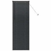 Tendaggi a Veneziana | Tenda a lamelle Nero 175 x 65 cm Alluminio