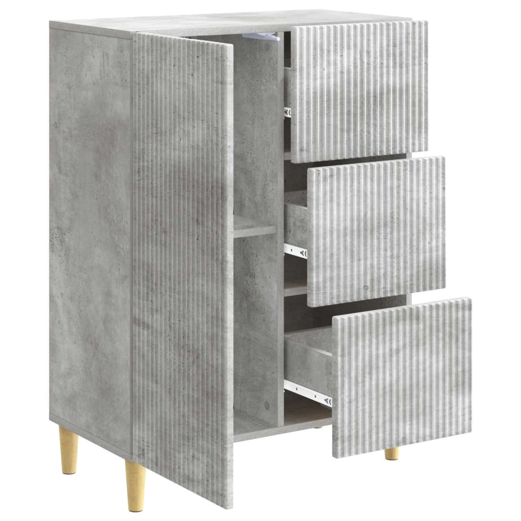 Credenza Grigio Cemento 66 x 34,5 x 90 cm Legno ingegnerizzato 894628