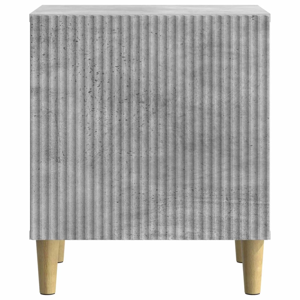 Armadio da Notte 2 pcs Grigio Cemento 43 x 34,5 x 50 cm