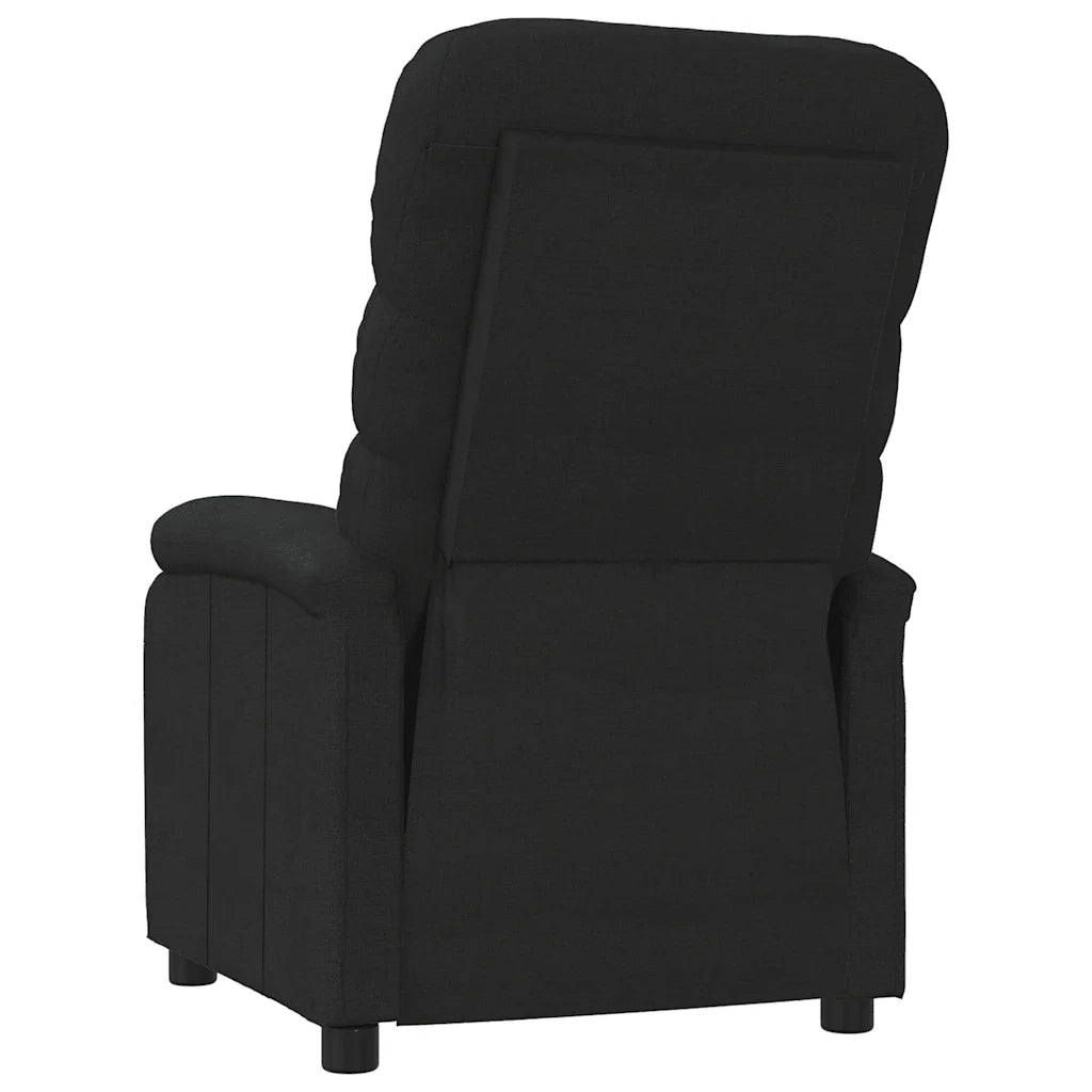 Divano Sedia-Poltrona Reclinabile in Tessuto Nero 793514