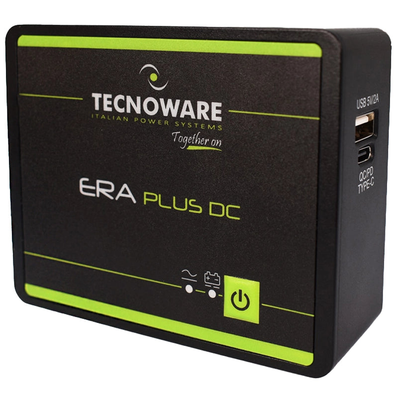 TECNOWARE UPS ERA PLUS DC (FGCERAPLDC253C) - UPS 25W USB-C - AUTONOMIA FINO A 240 MINUTI